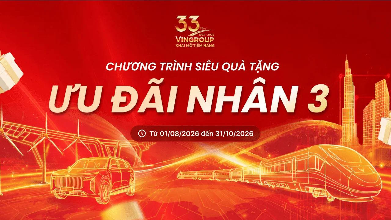 Head banner VIE 8720eb3906 Vingroup công bố chương trình Siêu quà tặng “ưu đãi nhân 3” thành viên Vinclub