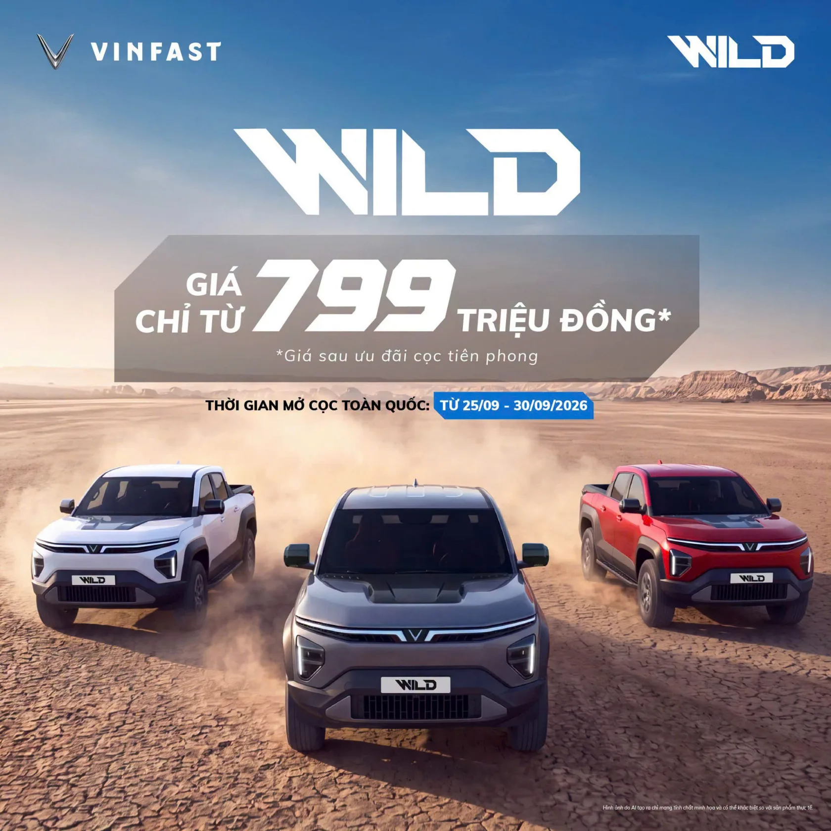 Uu dai coc tien phong VF Wild VinFast